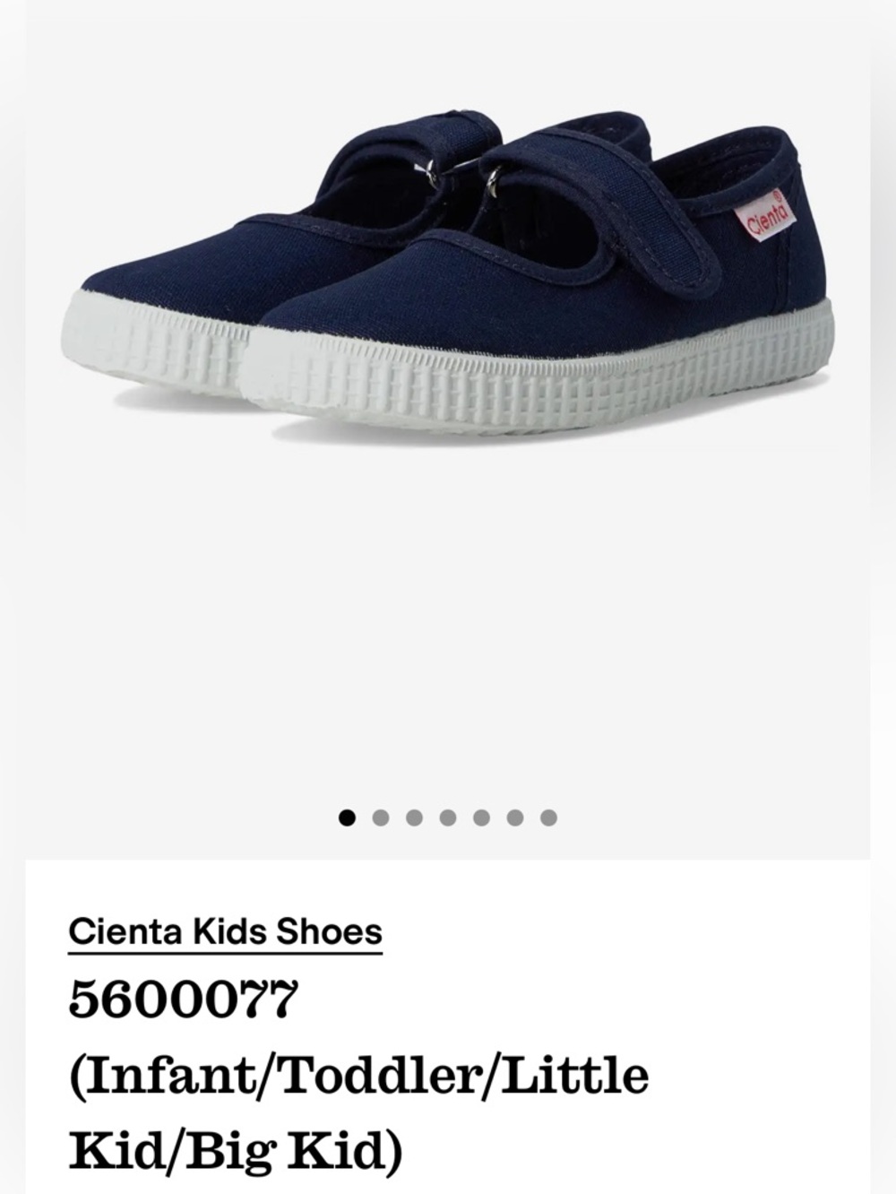 Cienta Navy Canvas Mary Jane Sneakers with White Soles